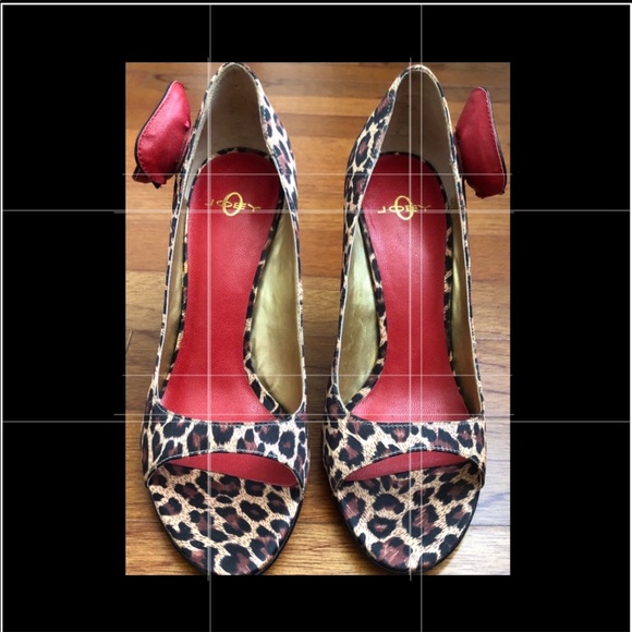Leopard Print Open Toe Pump - Picture 1 of 2